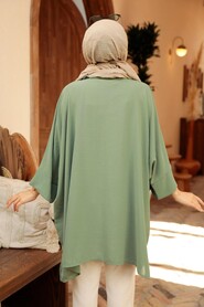 Almond Green Hijab Tunic 1092CY - Thumbnail