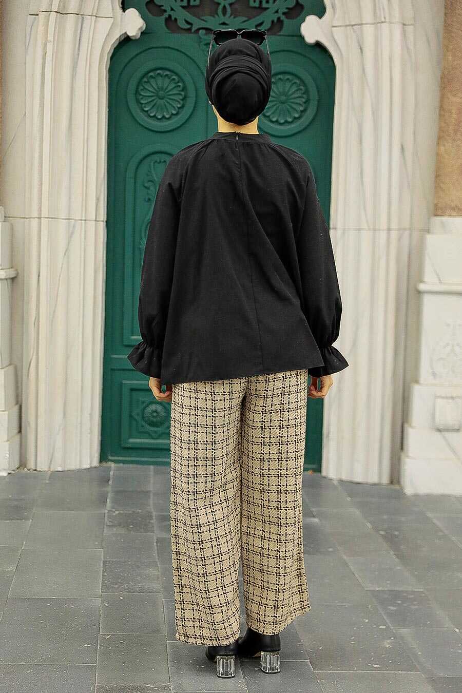 Beige Hijab Triple Suit 4658BEJ
