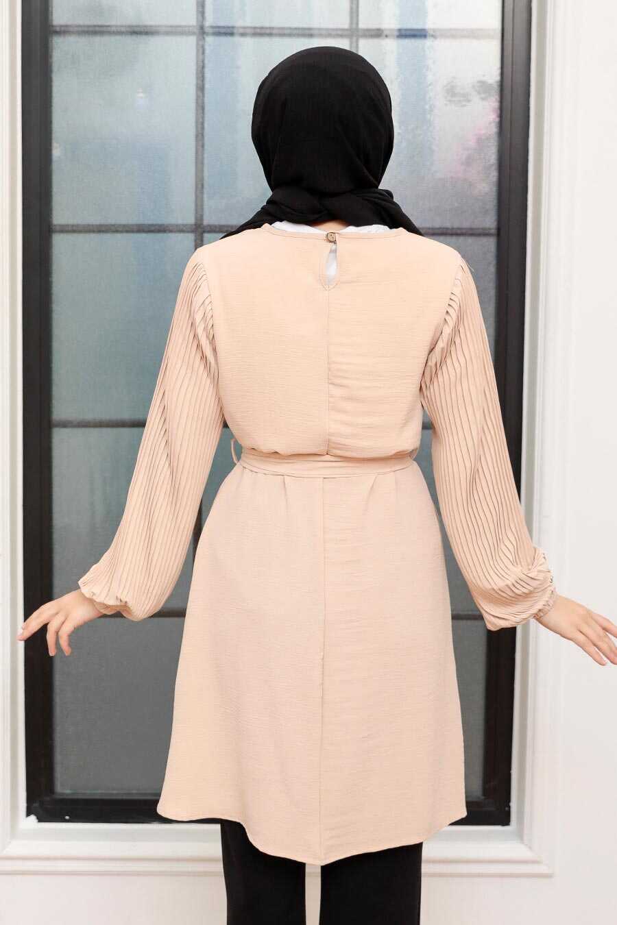 Beige Hijab Tunic 41022BEJ