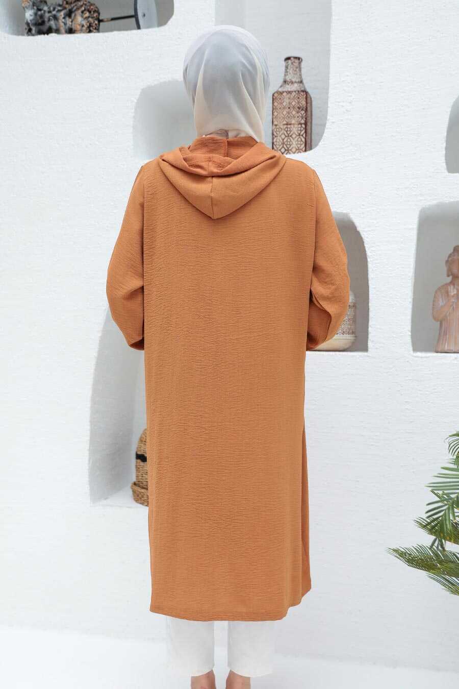 Biscuit Hijab Coat 2585BS