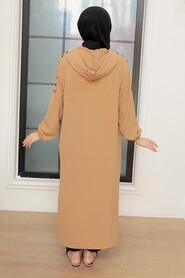 Biscuit Hijab Coat 6298BS - Thumbnail