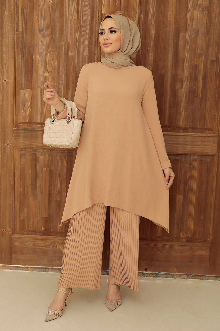 Biscuit Hijab Suit Dress 5715BS