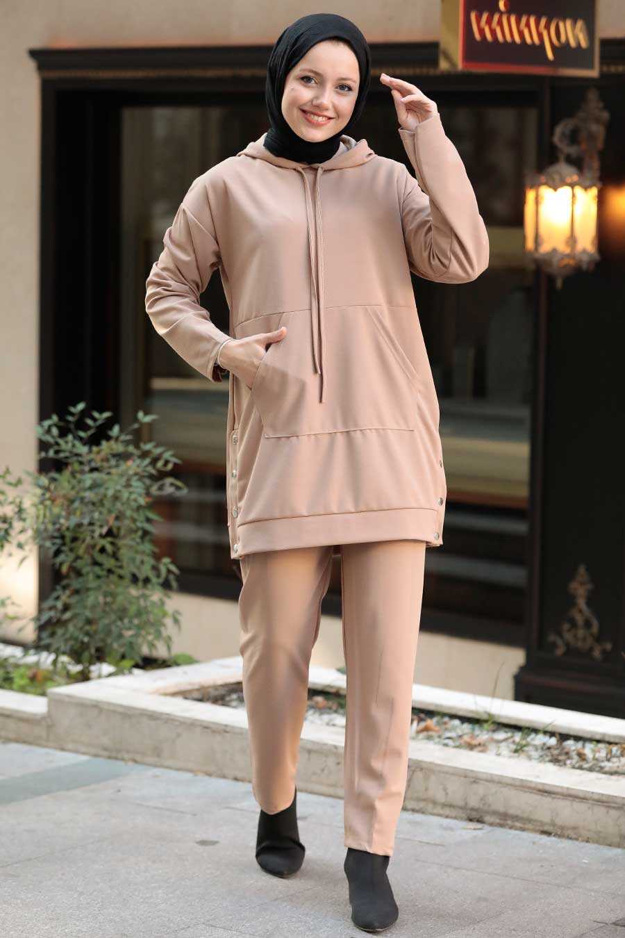 Biscuit Hijab Suit Dress 6902BS