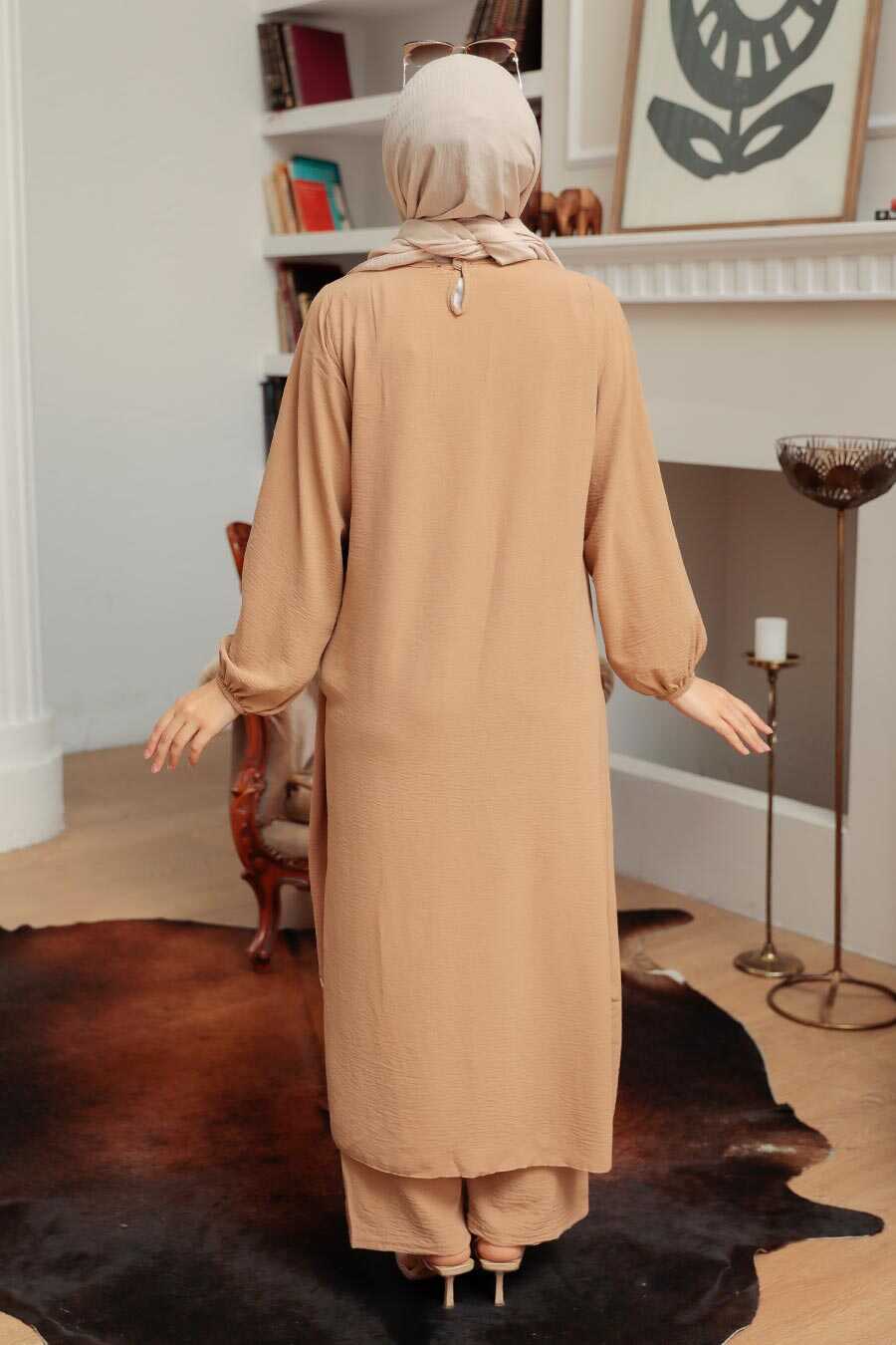 Biscuit Hijab Suit Dress 7686BS