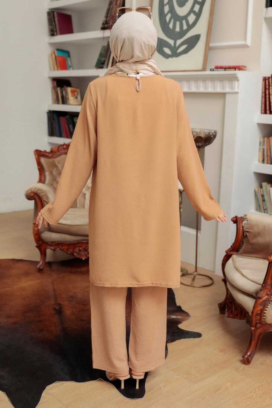 Biscuit Hijab Suit Dress 7687BS