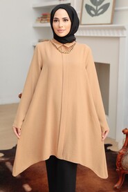 Biscuit Hijab Tunic 62490BS - Thumbnail