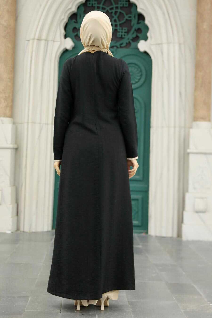 Black Hijab Double Suit 52221S