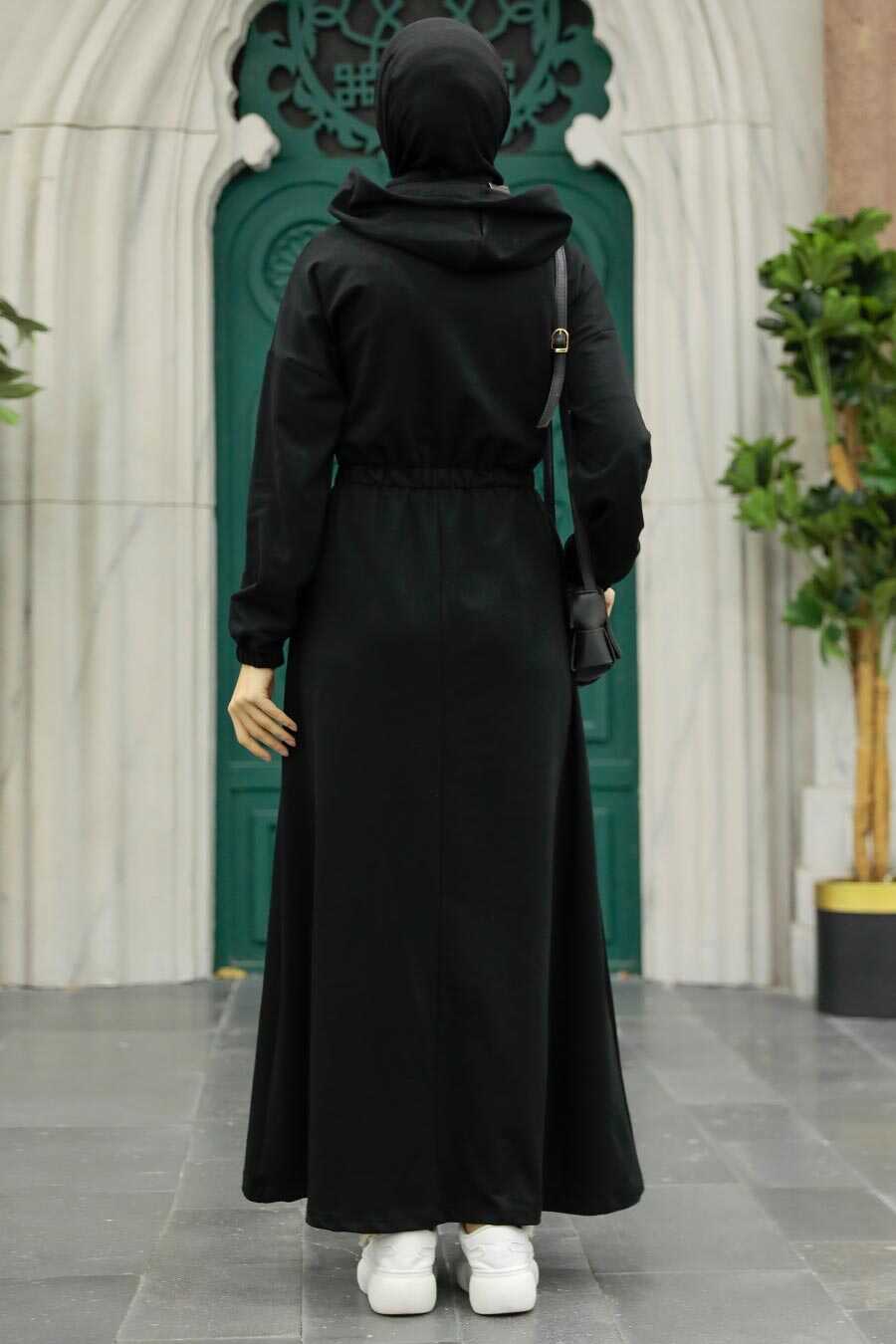 Black Hijab Dress 1356S