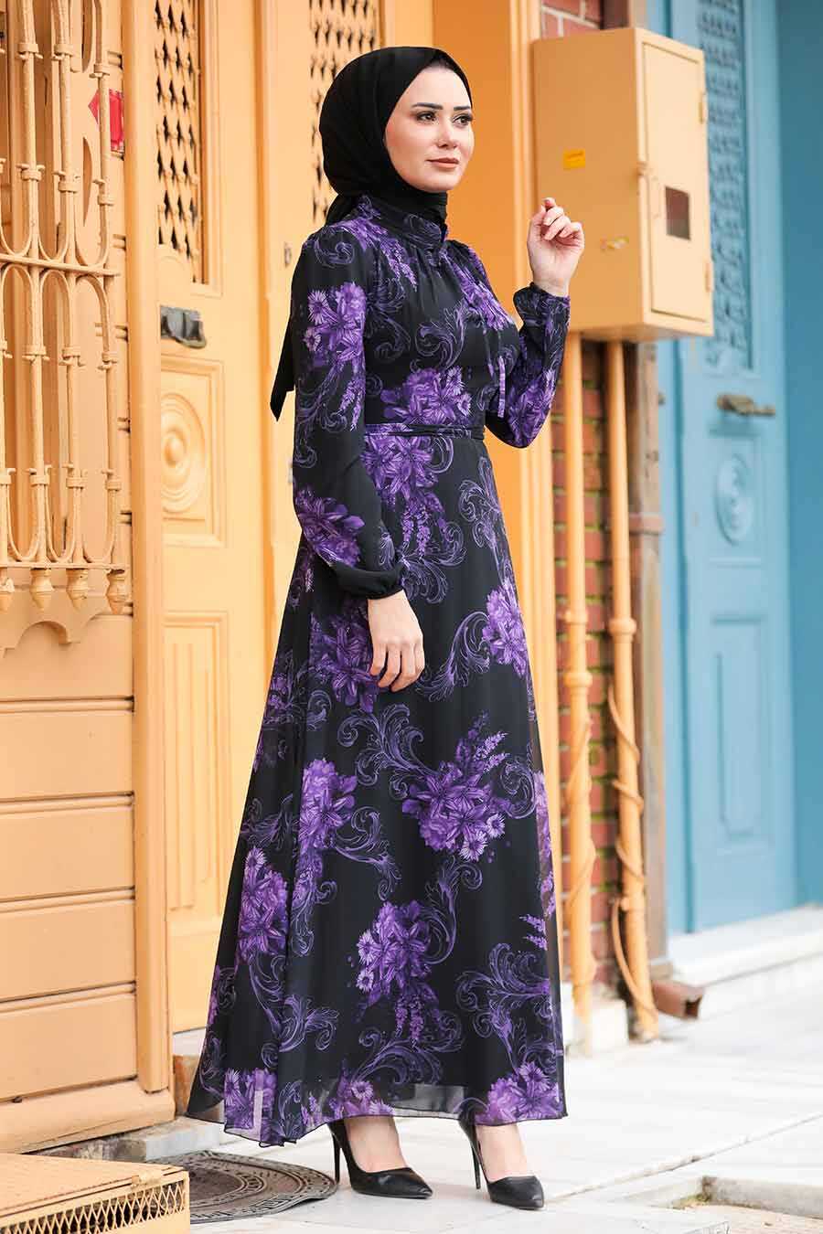 Black Hijab Dress 27921S