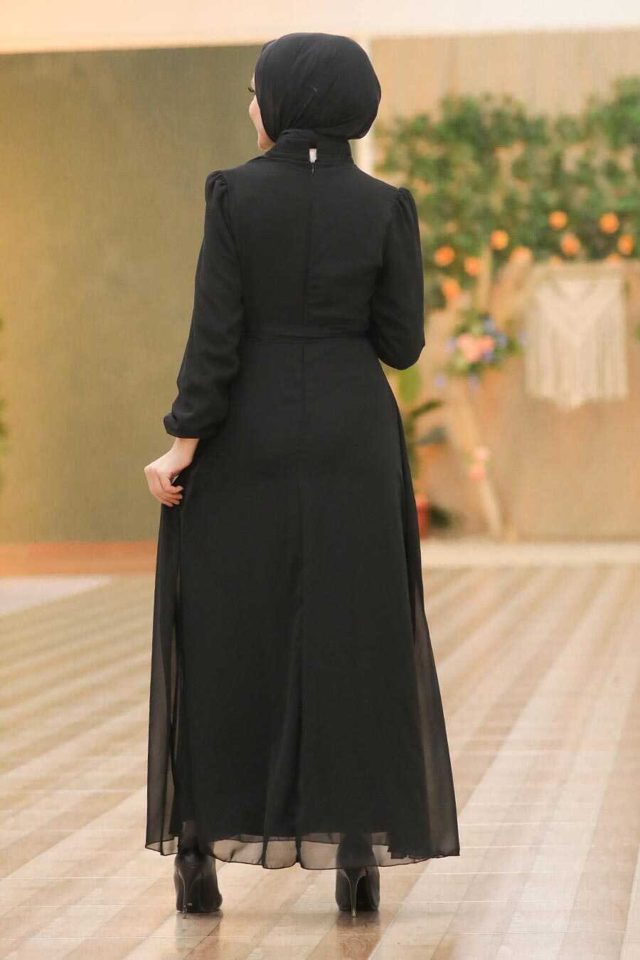 Black Hijab Dress 27922S - Neva-style.com