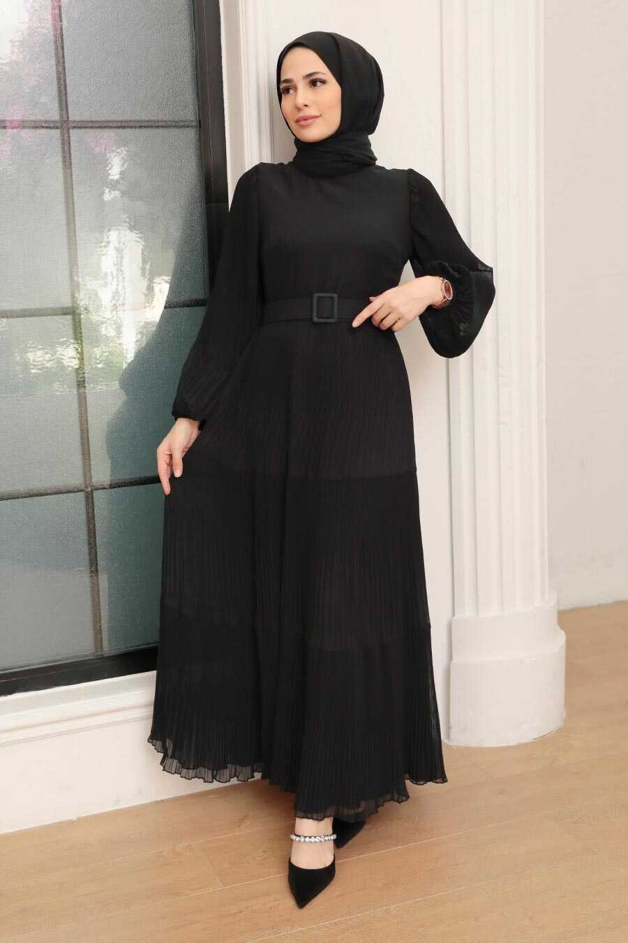 Black Hijab Dress 3590S