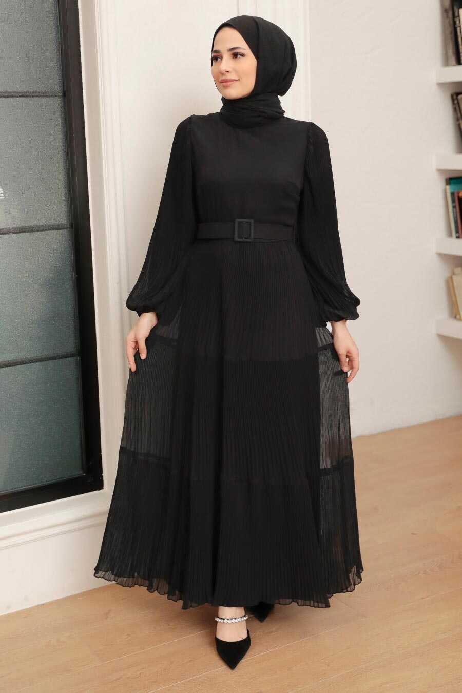 Black Hijab Dress 3590S