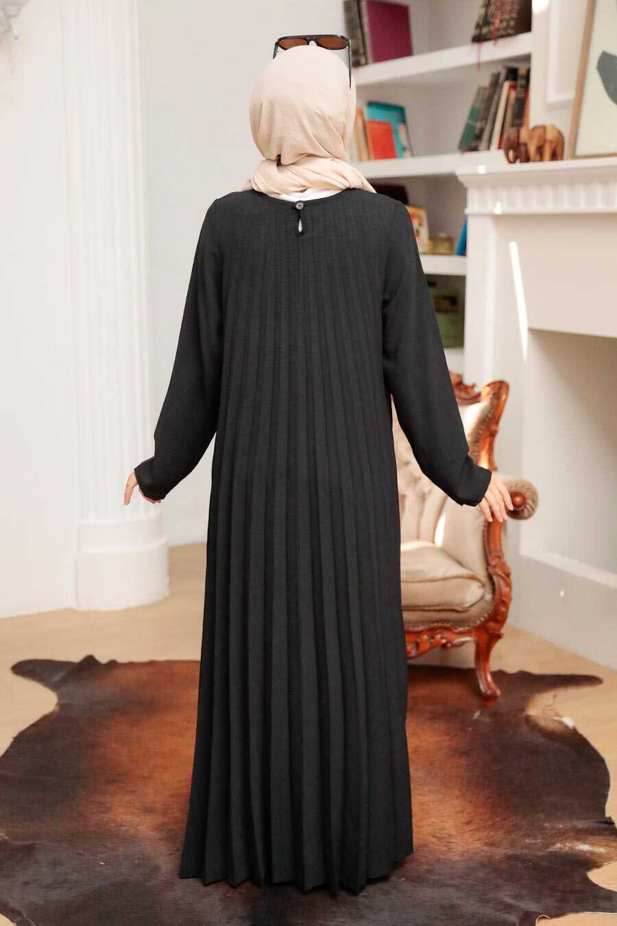 Black Hijab Dress 76840S