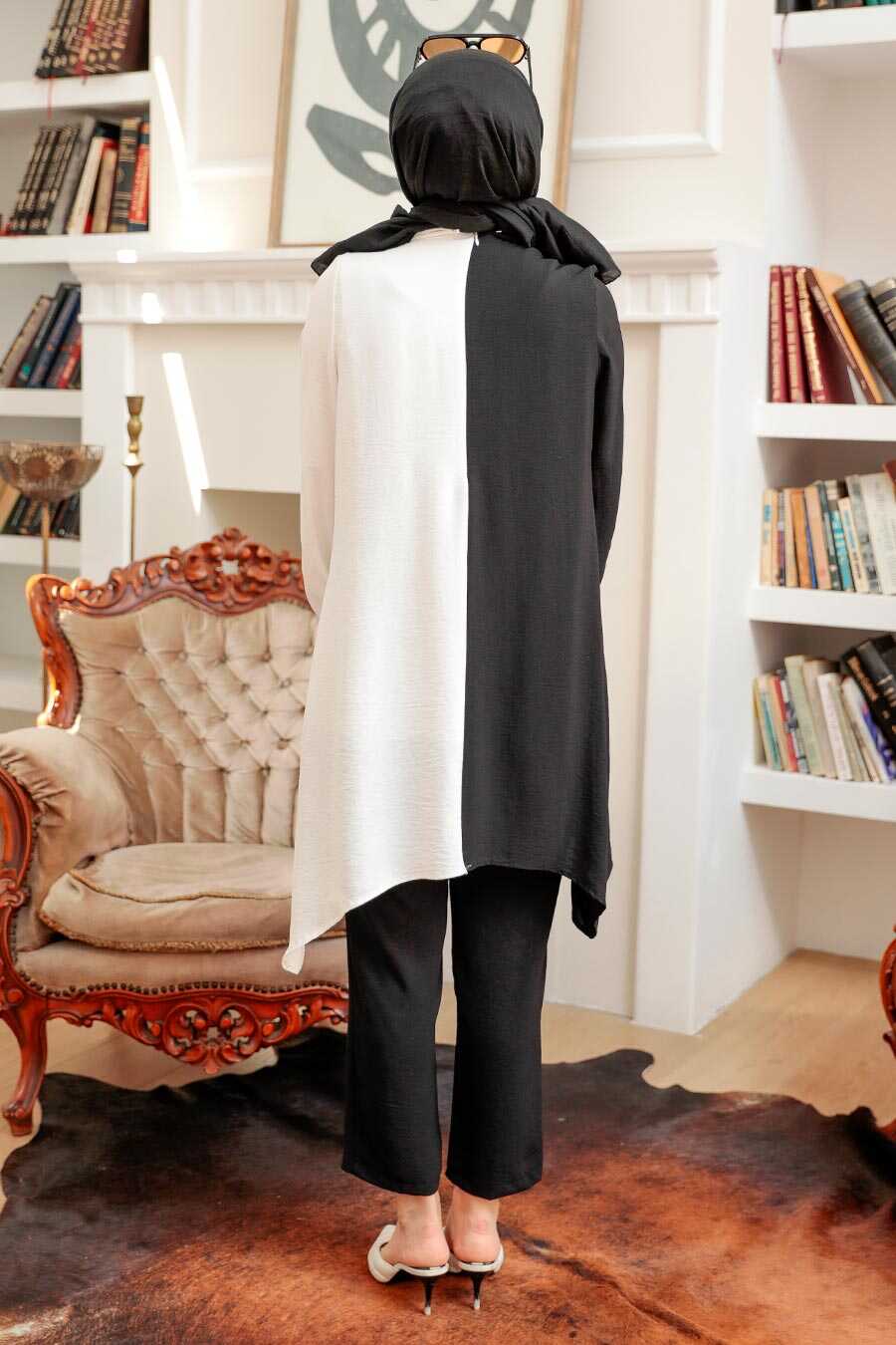Black Hijab Suit Dress 1307S