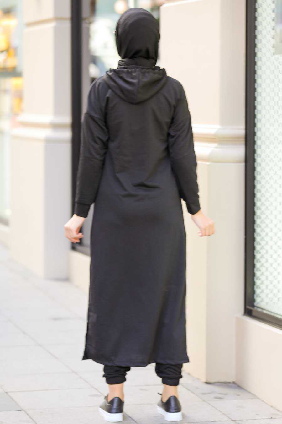 Black Hijab Suit Dress 56002S