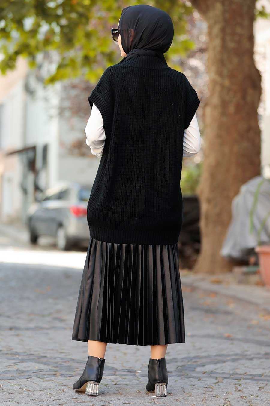 Black Hijab Sweater 4786S