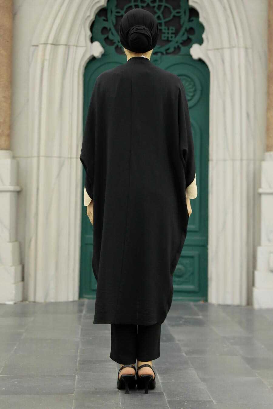 Black Hijab Triple Suit 52261S