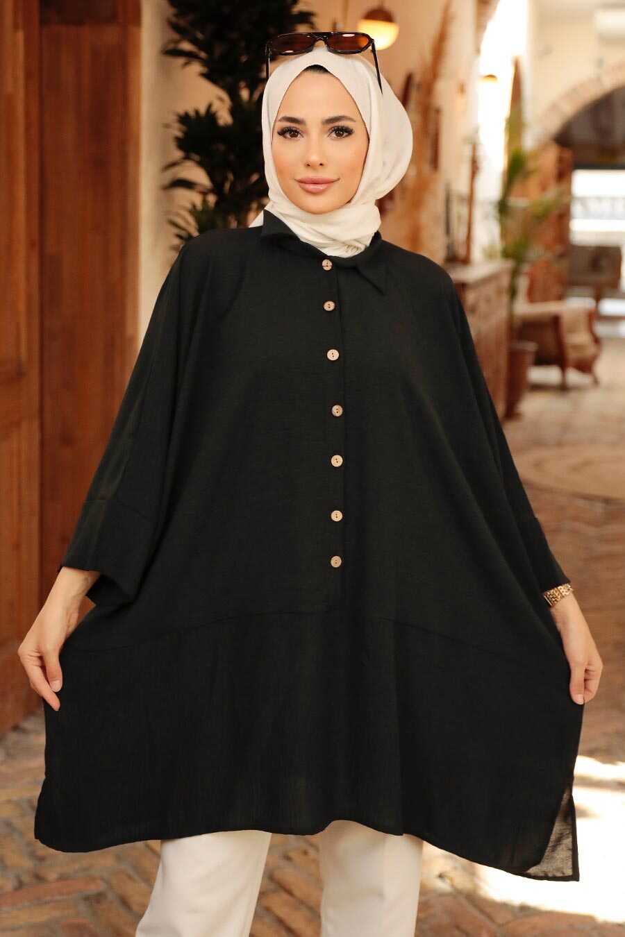 Black Hijab Tunic 1092S