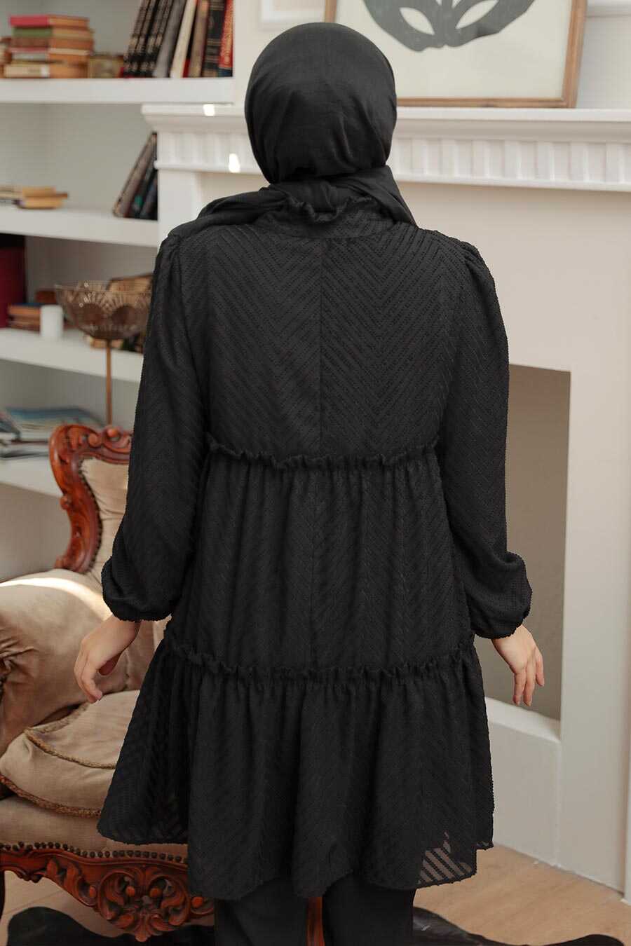 Black Hijab Tunic 1342S