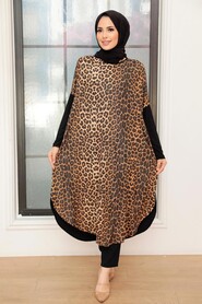 Black Hijab Tunic 40114S - Thumbnail