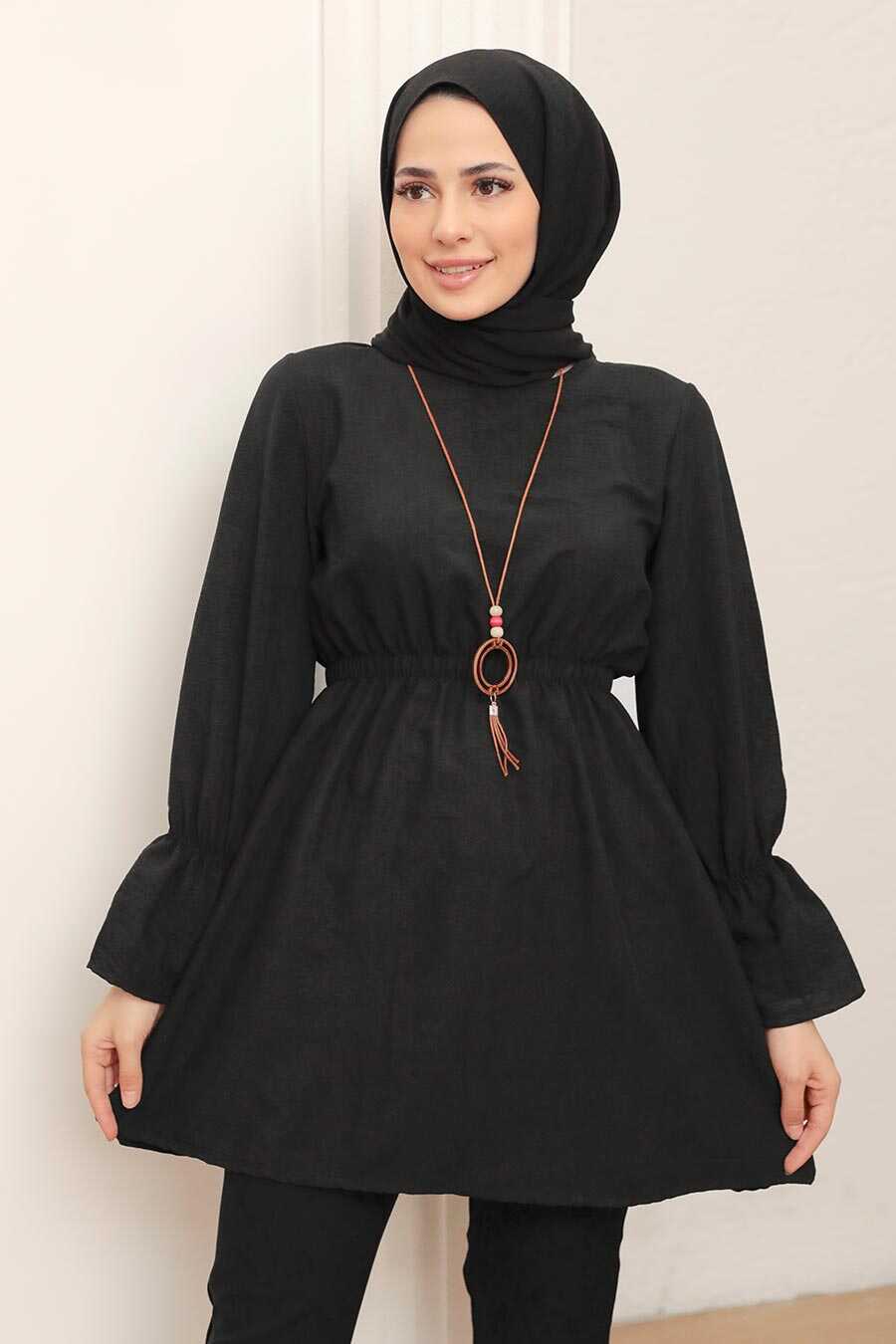 Black Hijab Tunic 40461S