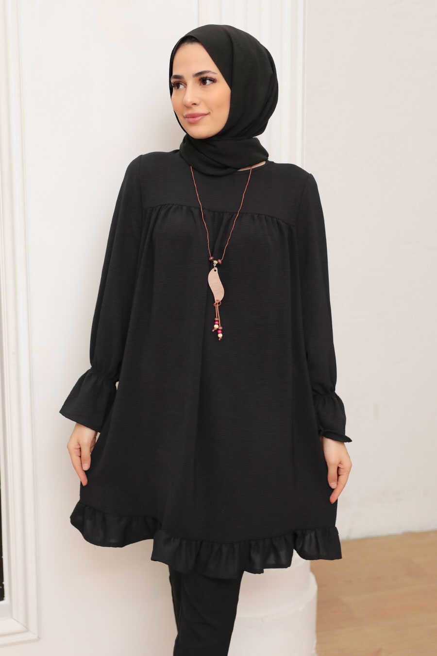 Black Hijab Tunic 40670S