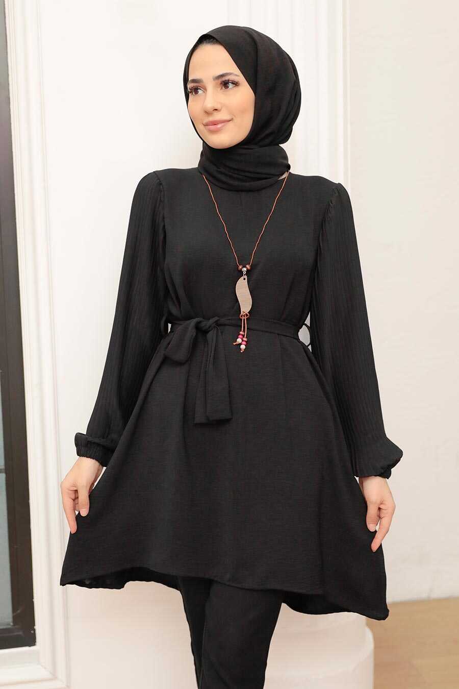 Black Hijab Tunic 41022S