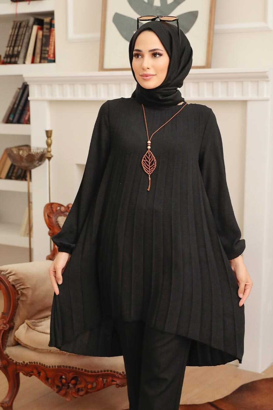 Black Hijab Tunic 4103S