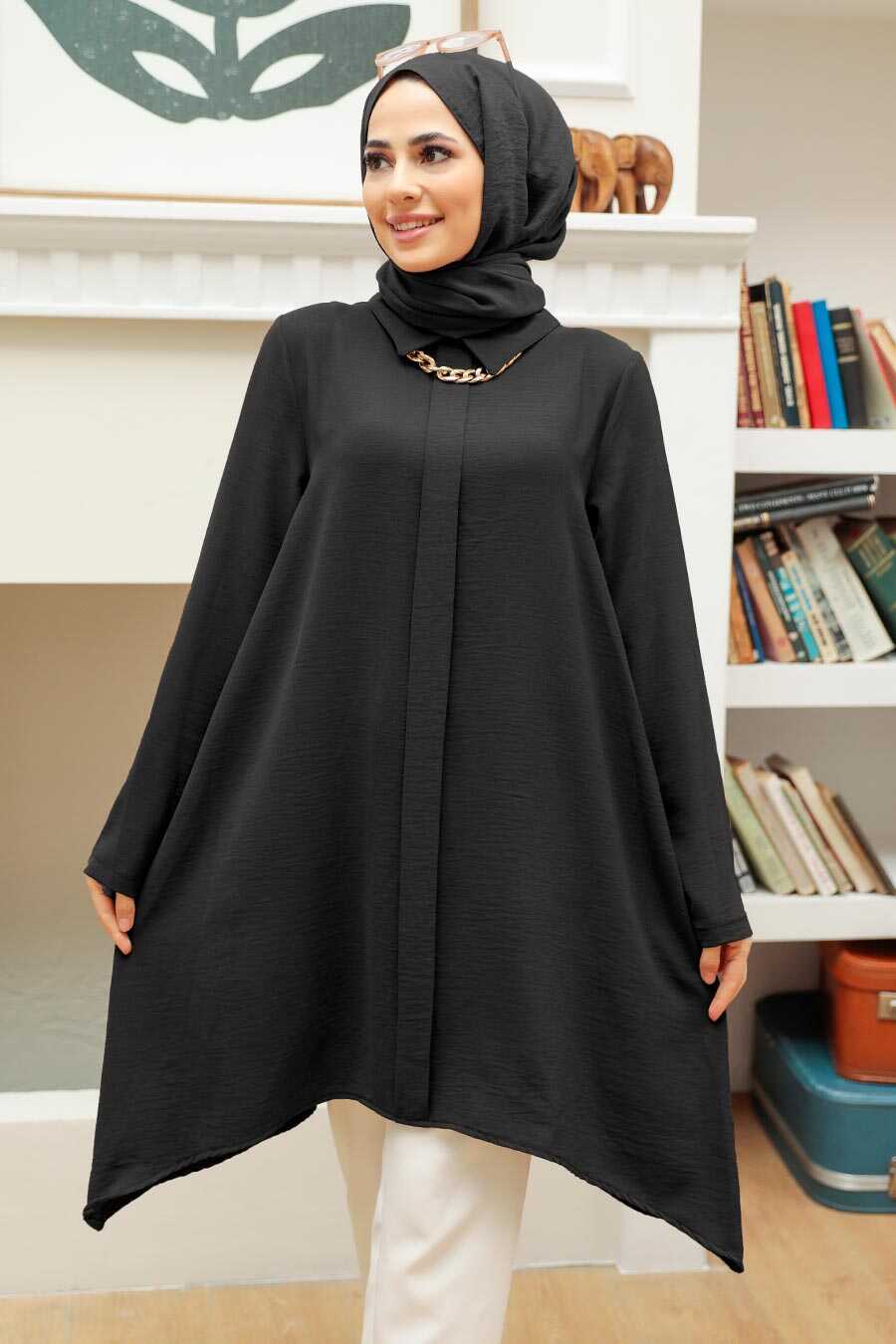 Black Hijab Tunic 62490S