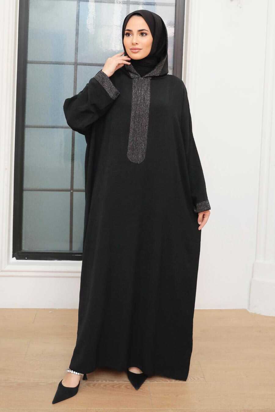 Black Hijab Turkish Abaya 7683S
