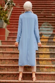 Blue Hijab Tunic 24320M - Thumbnail
