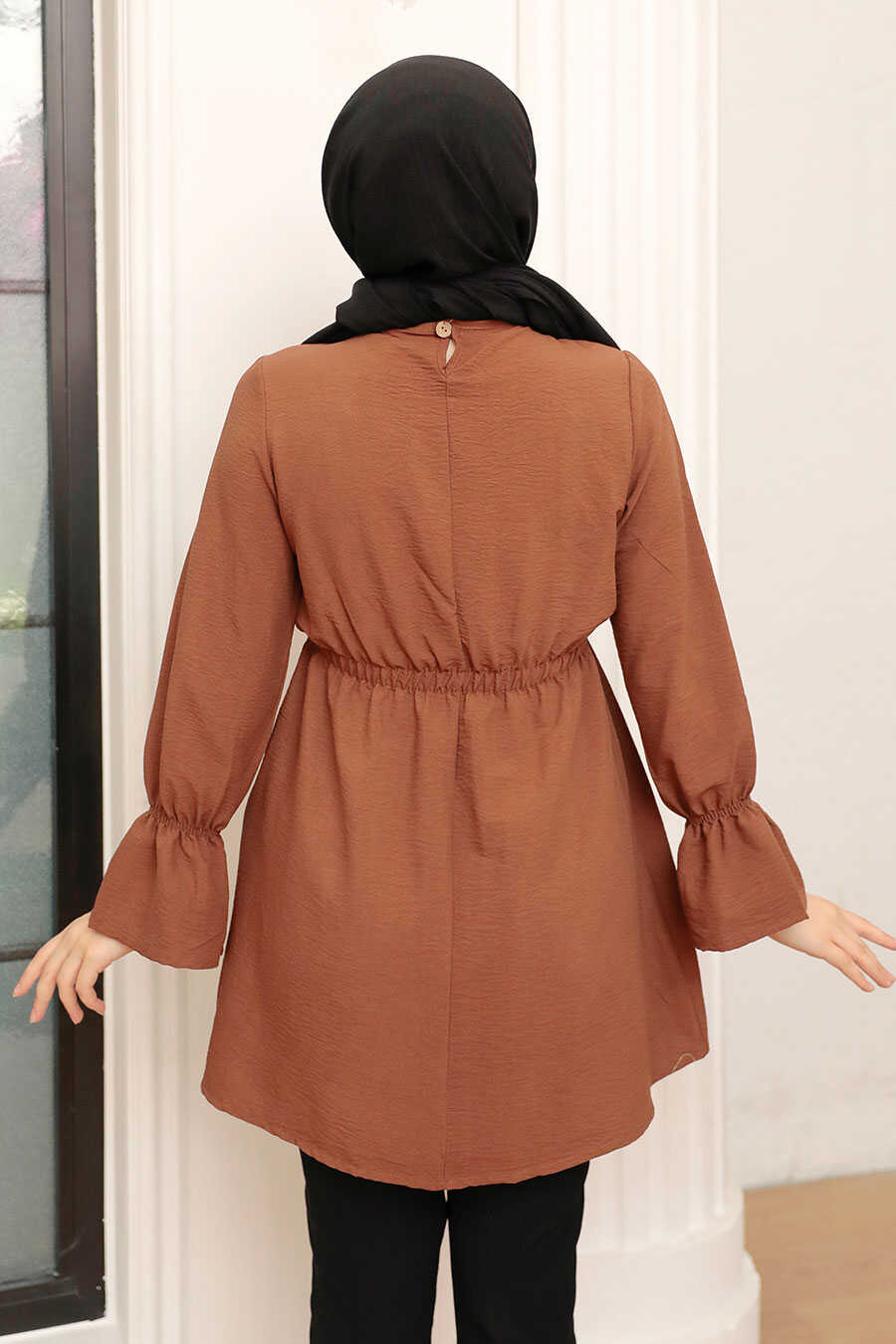 Brown Hijab Tunic 40461KH
