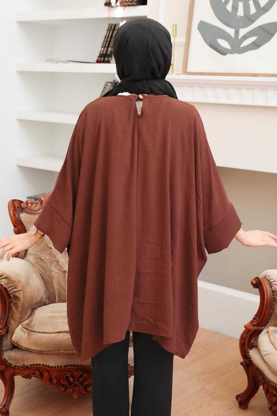 Brown Hijab Tunic 40760KH