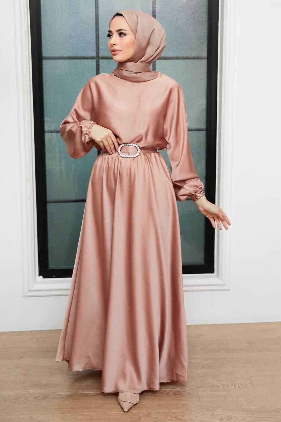Camel Hijab Dress 5727C
