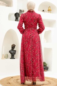 Cherry Hijab Dress 27923VSN - Thumbnail