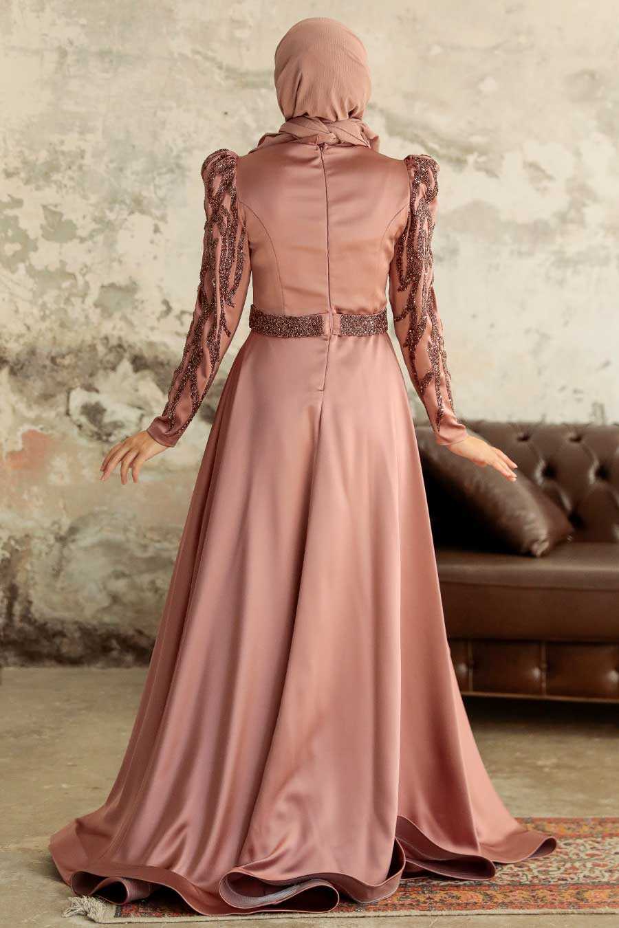 Cooper Hijab Evening Dress 22671BKR
