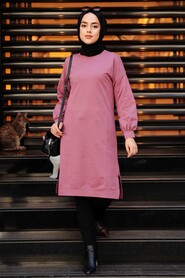 Dark Dusty Rose Hijab Tunic 16020KGK - Thumbnail