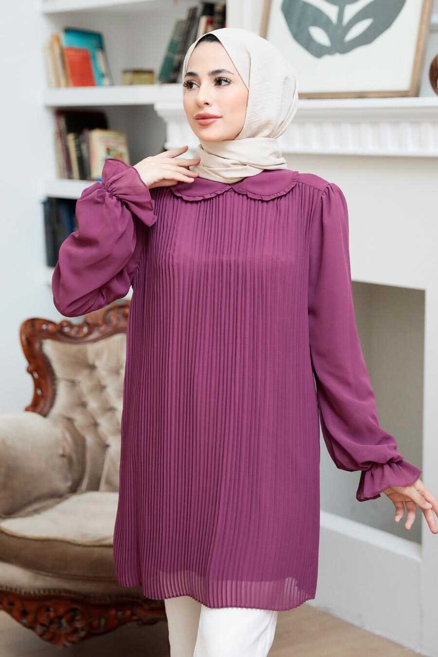 Dark Dusty Rose Hijab Tunic 20621KGK