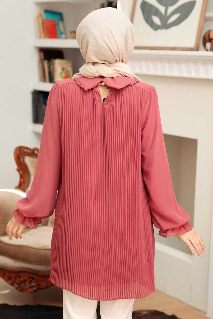 Dark Salmon Pink Hijab Tunic 20621KSMN
