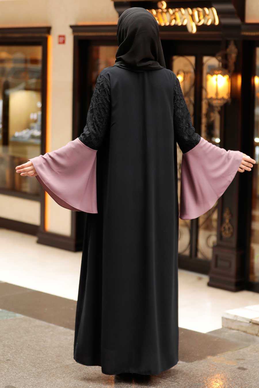 Dusty Rose Hijab Abaya 55510GK