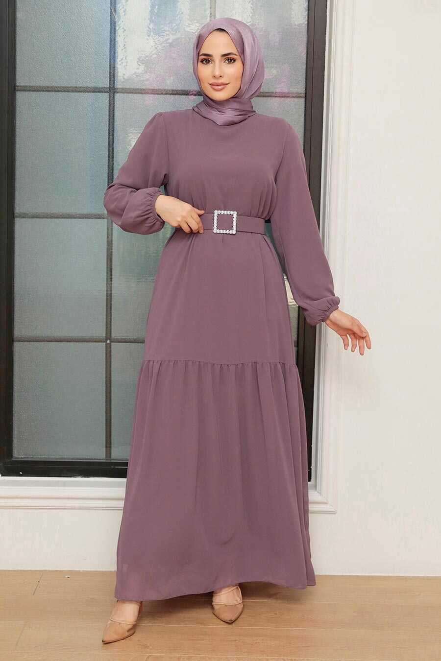 Dusty Rose Hijab Dress 20804GK