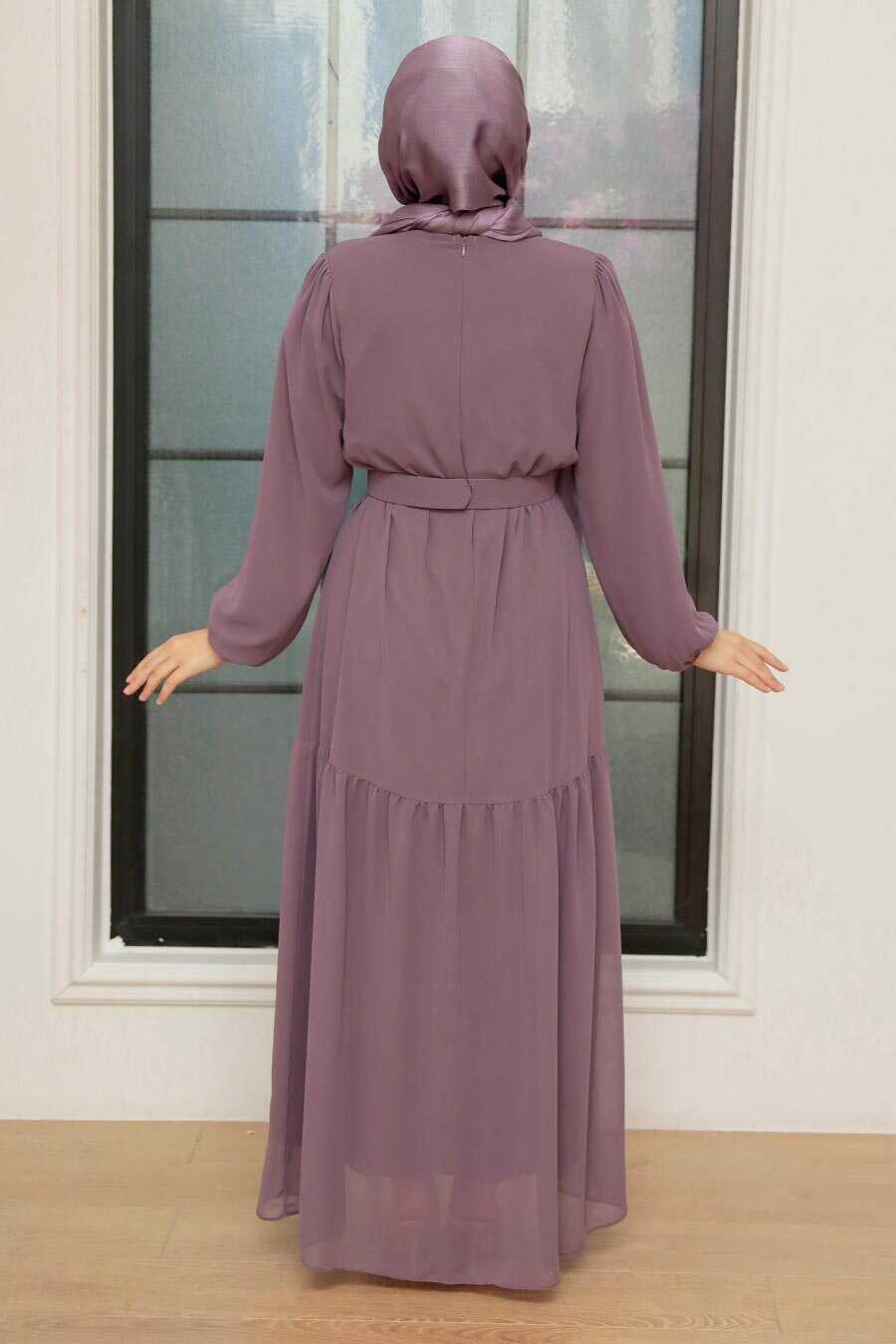 Dusty Rose Hijab Dress 20804GK