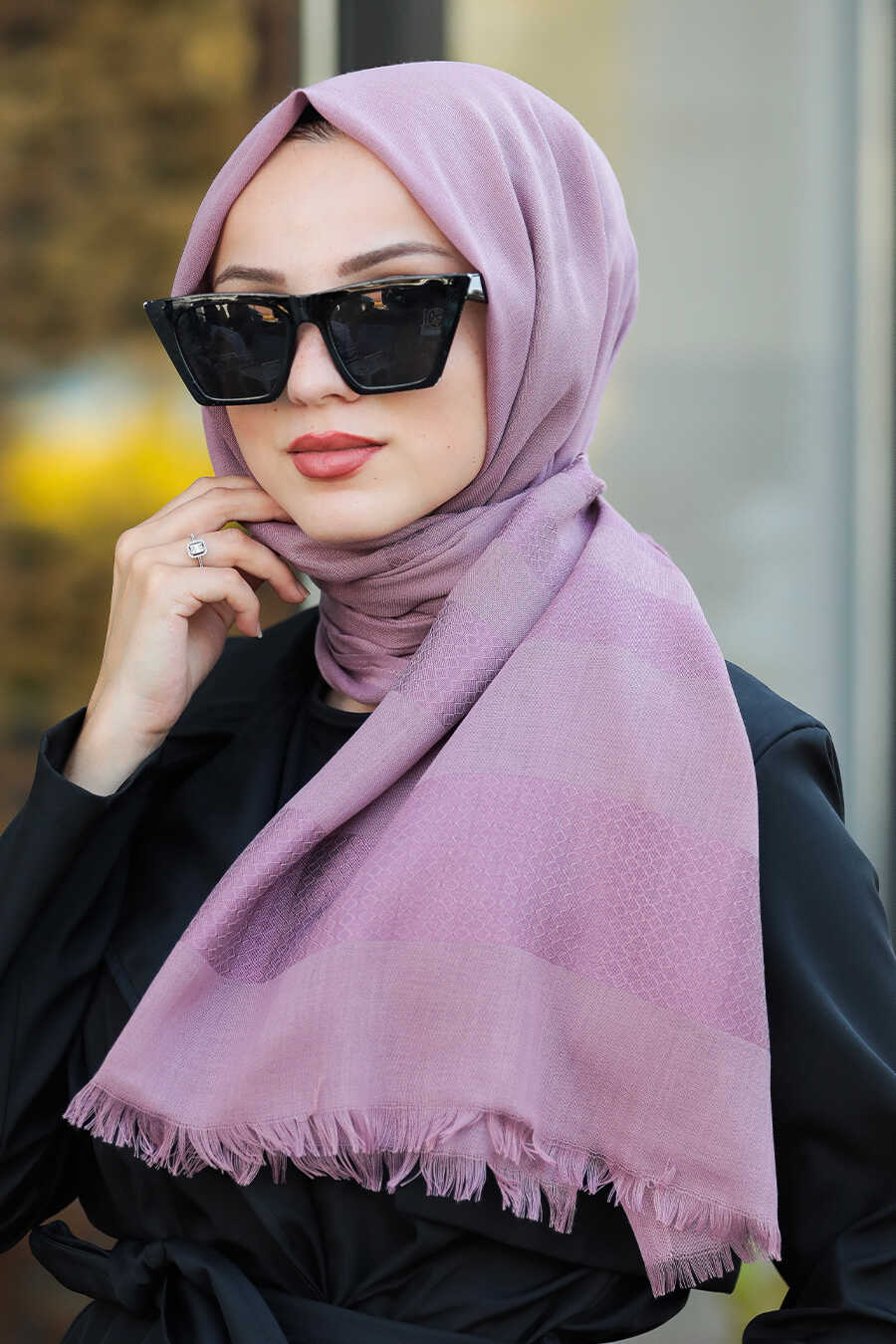 Dusty Rose Hijab Shawl 7532GK Neva style dusty-rose-hijab-shawl-7532gk-neva-style
