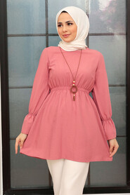 Dusty Rose Hijab Tunic 40461GK - Thumbnail