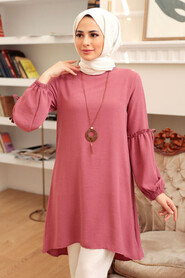 Dusty Rose Hijab Tunic 40661GK - Thumbnail