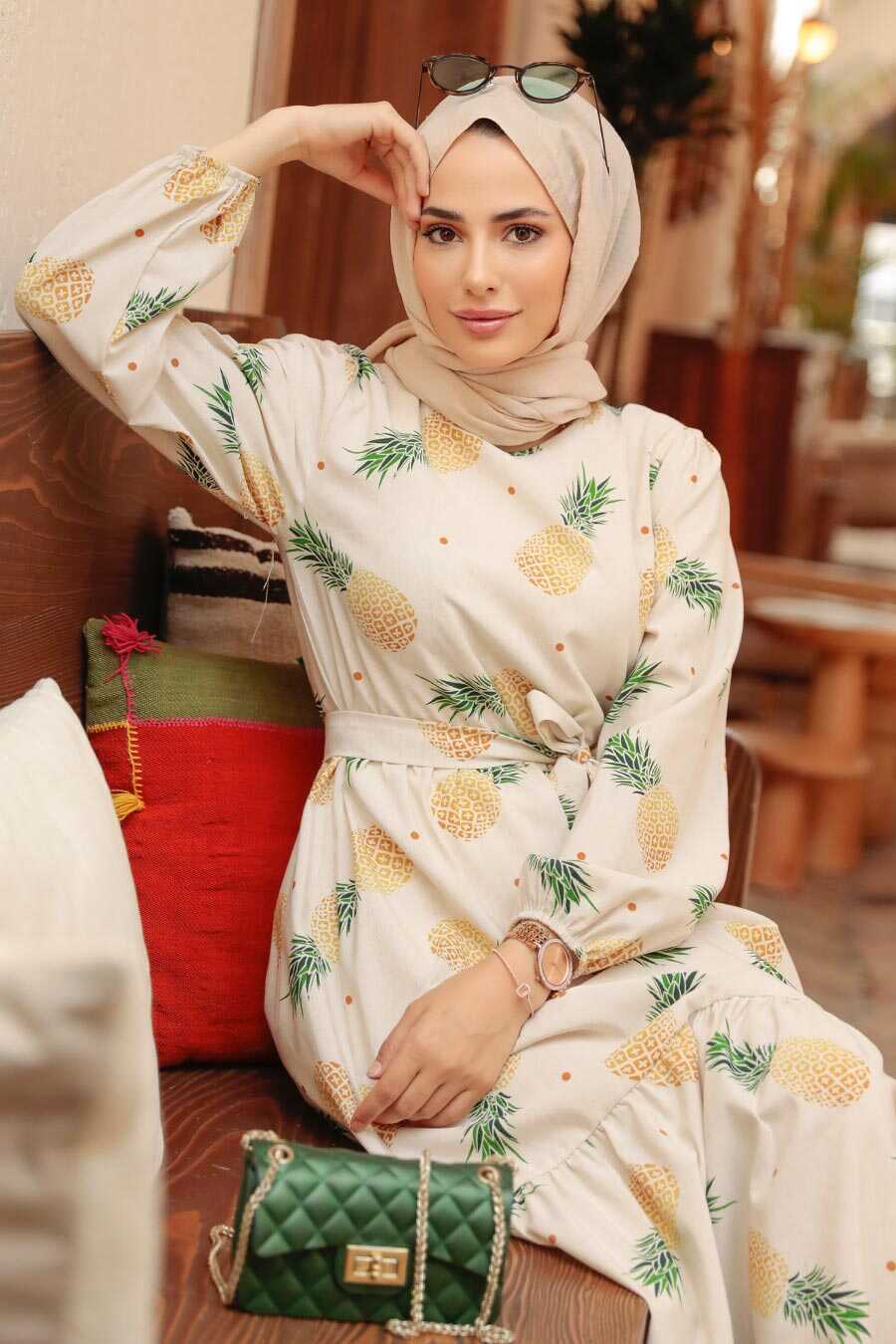 Green Hijab Dress 2332Y