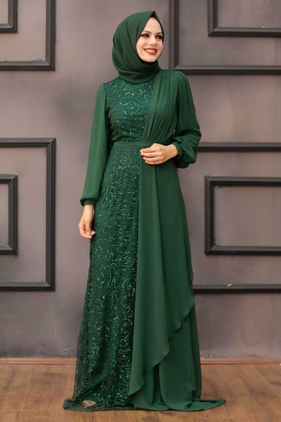 green hijab outfit