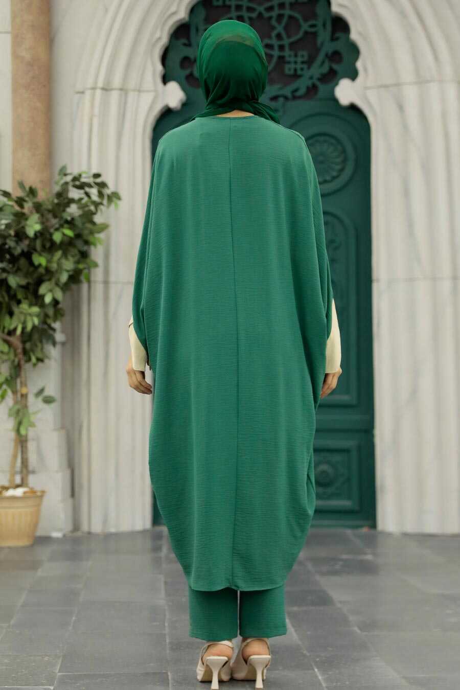 Green Hijab Triple Suit 52261Y
