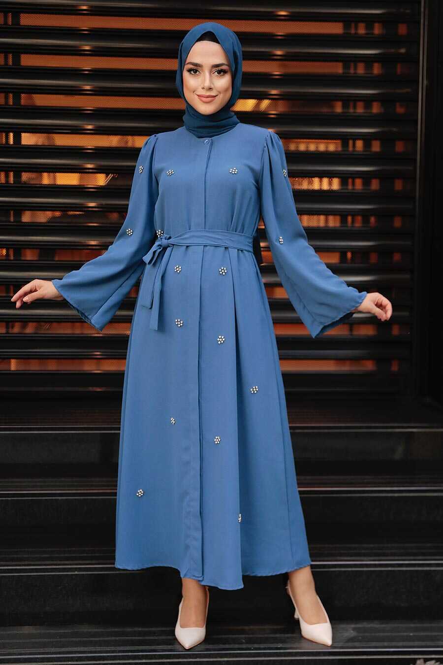 İndigo Blue Hijab Dress 1221IM