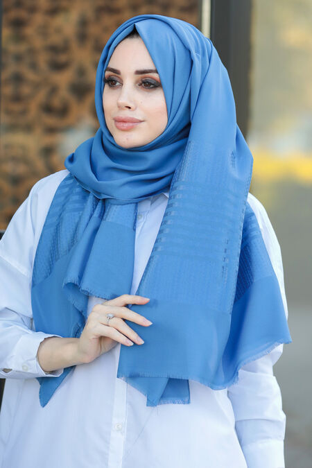 İndigo Blue Hijab Shawl 7560IM - Neva-style.com